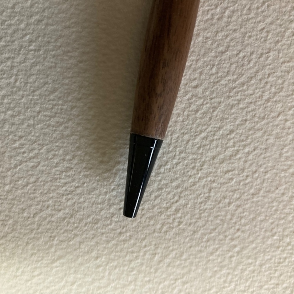Artist Pen “Hand Turned” Combination Black Walnut Wood/White Marble Acrylic - Picture 11 of 13